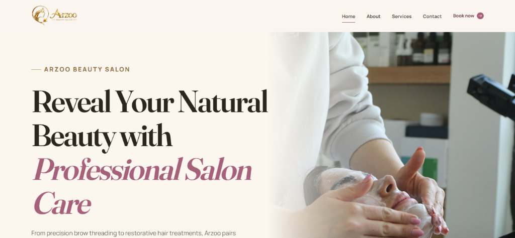 Arzoo Beauty Salon project